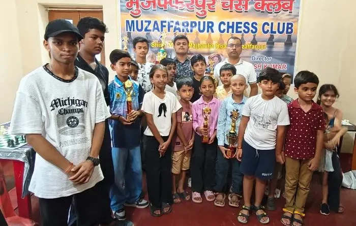 Muzaffarpur जिला स्तरीय सब-जूनियर ओपन चेस टूर्नामेंट 2026 संपन्न