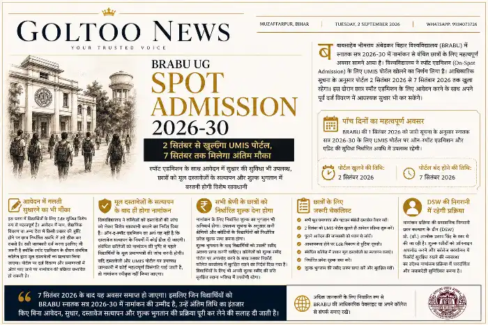 BRABU UG Spot Admission 2026-30