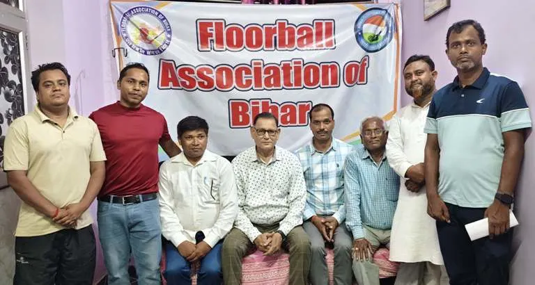 Muzaffarpur में फ्लोरबॉल एसोसिएशन ऑफ बिहार की AGM
