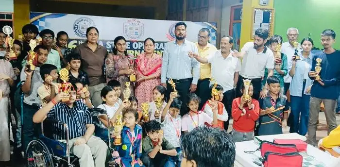Muzaffarpur में 16वीं GCA स्टेट ओपन रैपिड शतरंज प्रतियोगिता: बेगूसराय के अनिकेत रंजन बने विजेता, 228 खिलाड़ियों ने लिया हिस्सा